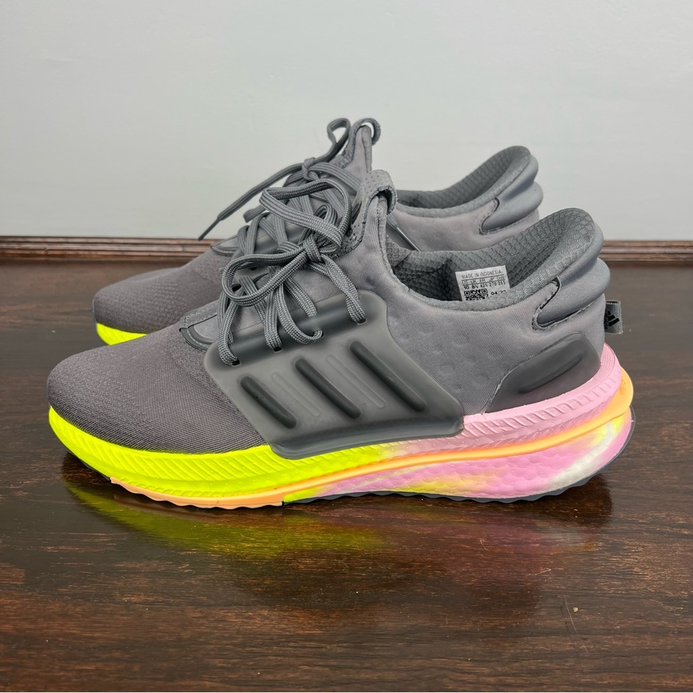 Adidas X_PLRBOOST Sneakers Womens Size 10 Running Shoes Grey Bliss Lilac - Picture 6 of 15